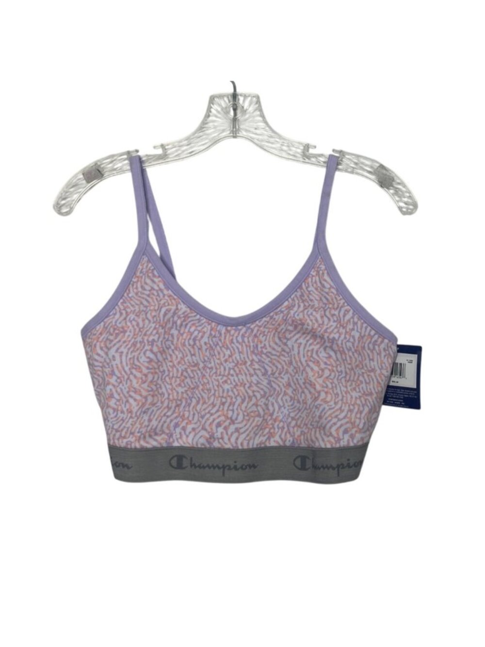 Champion Bralette Double Dry 2XL Pastel Purple New Activewear Workout